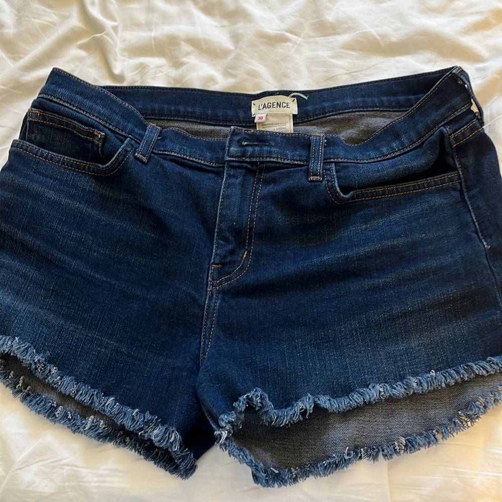 L’Agence denim shorted excellent condition like new